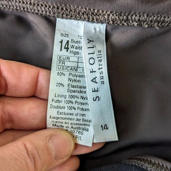 Seafolly Australia Badmode Kashmir Bralette Bikini Swimsuit size 8/10 - Picture 11 of 13